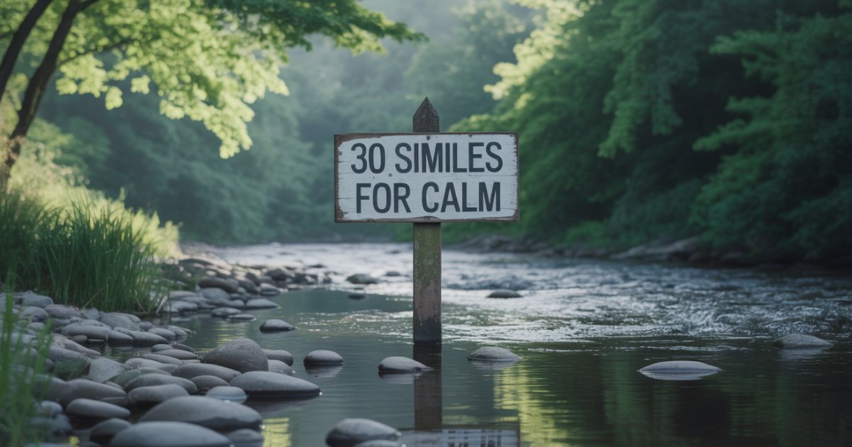 30 Similes for Calm