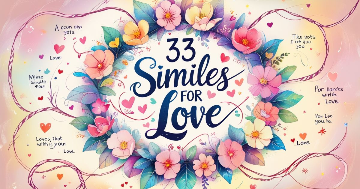 33 Similes for Love