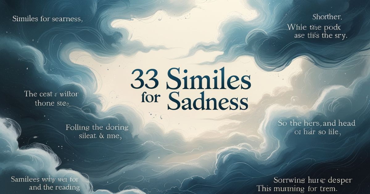 33 Similes for Sadness