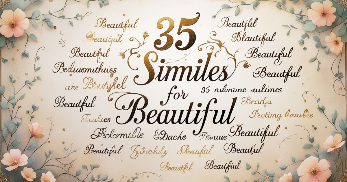 35 Similes for Beautiful