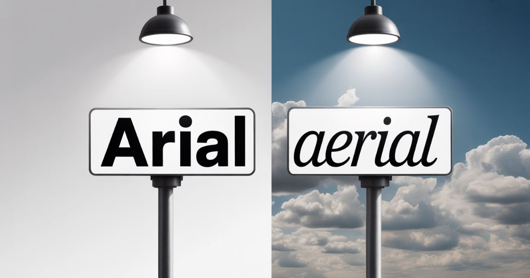 Arial vs. Aerial: Easy Guide to Tell Them Apart