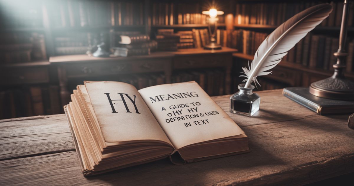 HY Meaning A Guide to HY Definition & Uses in Text