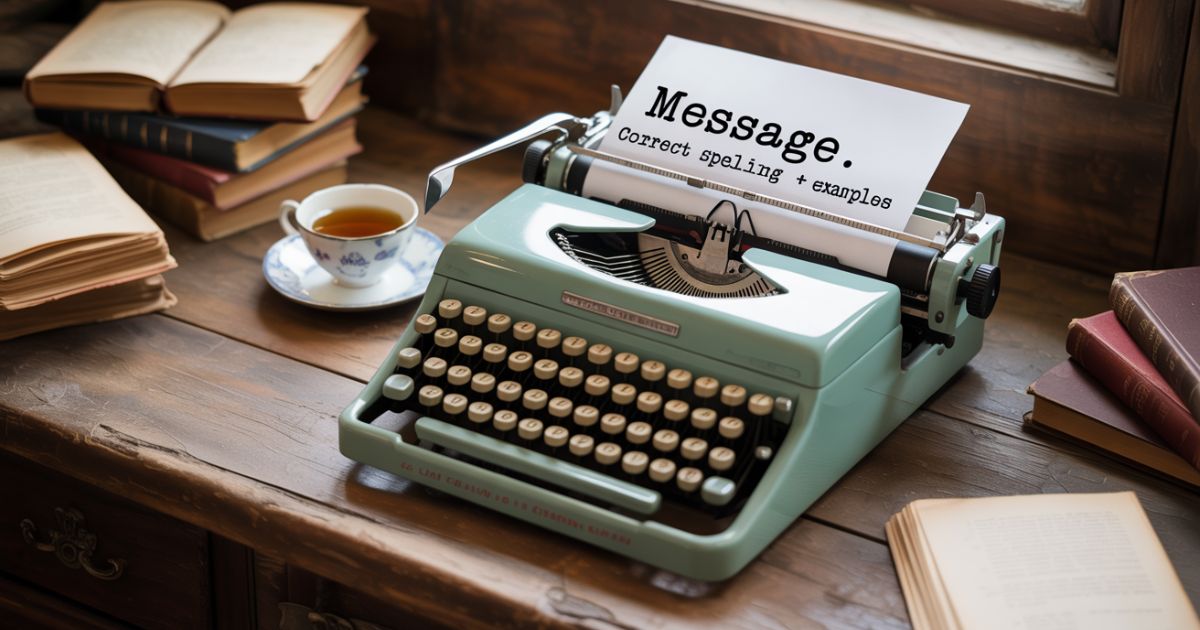 Messege or Message: Correct Spelling + Examples