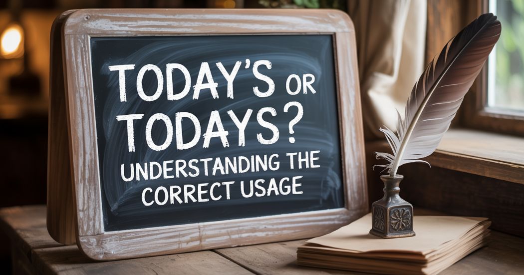 Today’s or Todays? Unraveling the Apostrophe Mystery