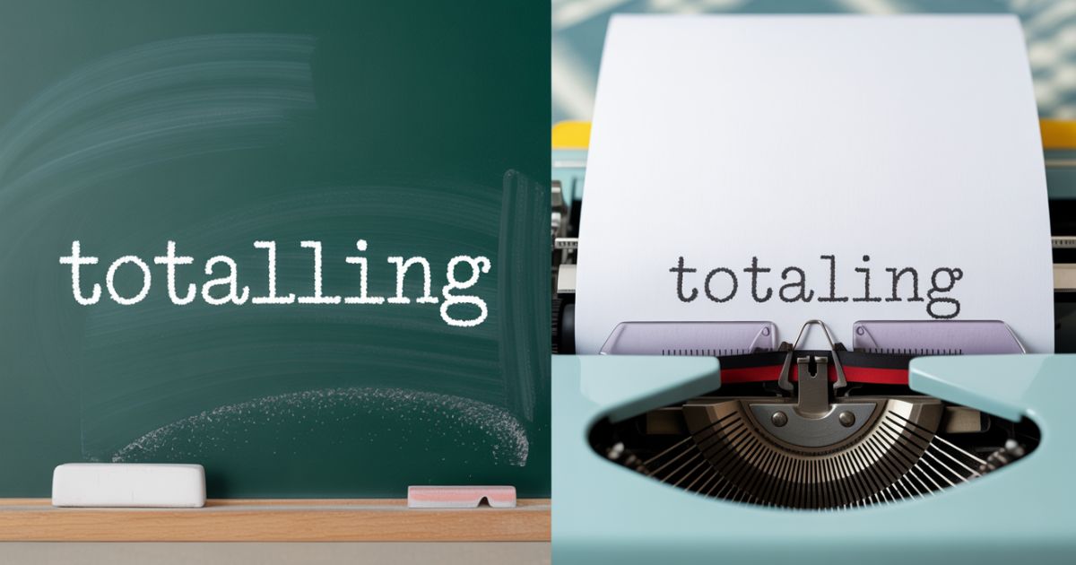 Totalling or Totaling? The Right Spelling Explained