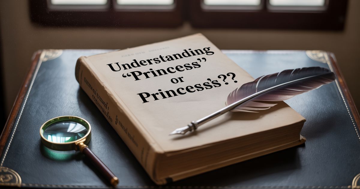 Understanding “Princess’ or Princess’s?”