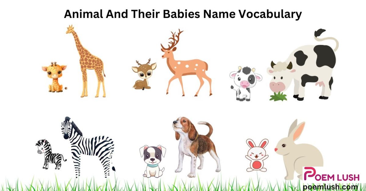 100 Animals and Their Babies Names in English with Pictures